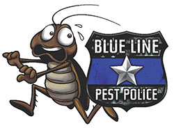 Blue Line Pest Police Logo